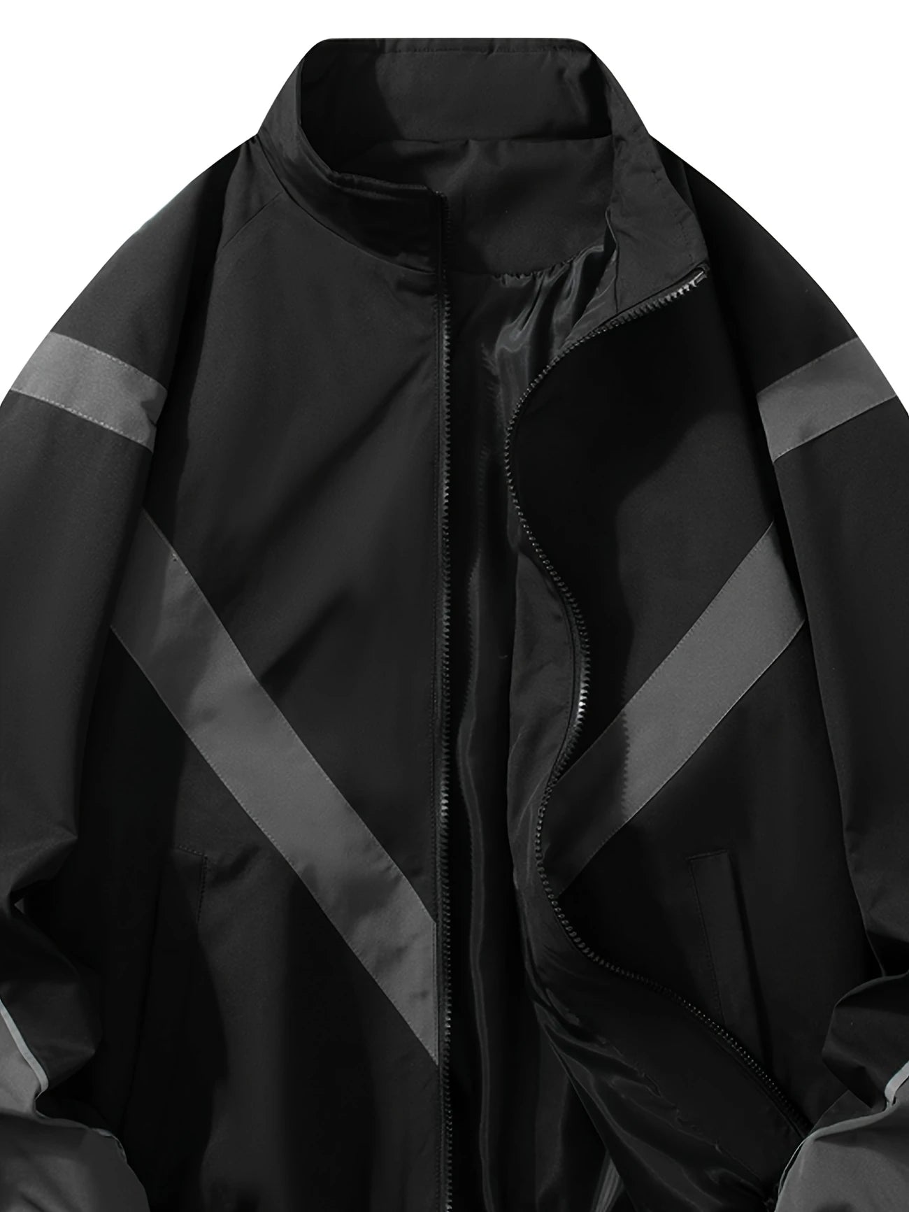 Urban Black Divide Zip Jacket