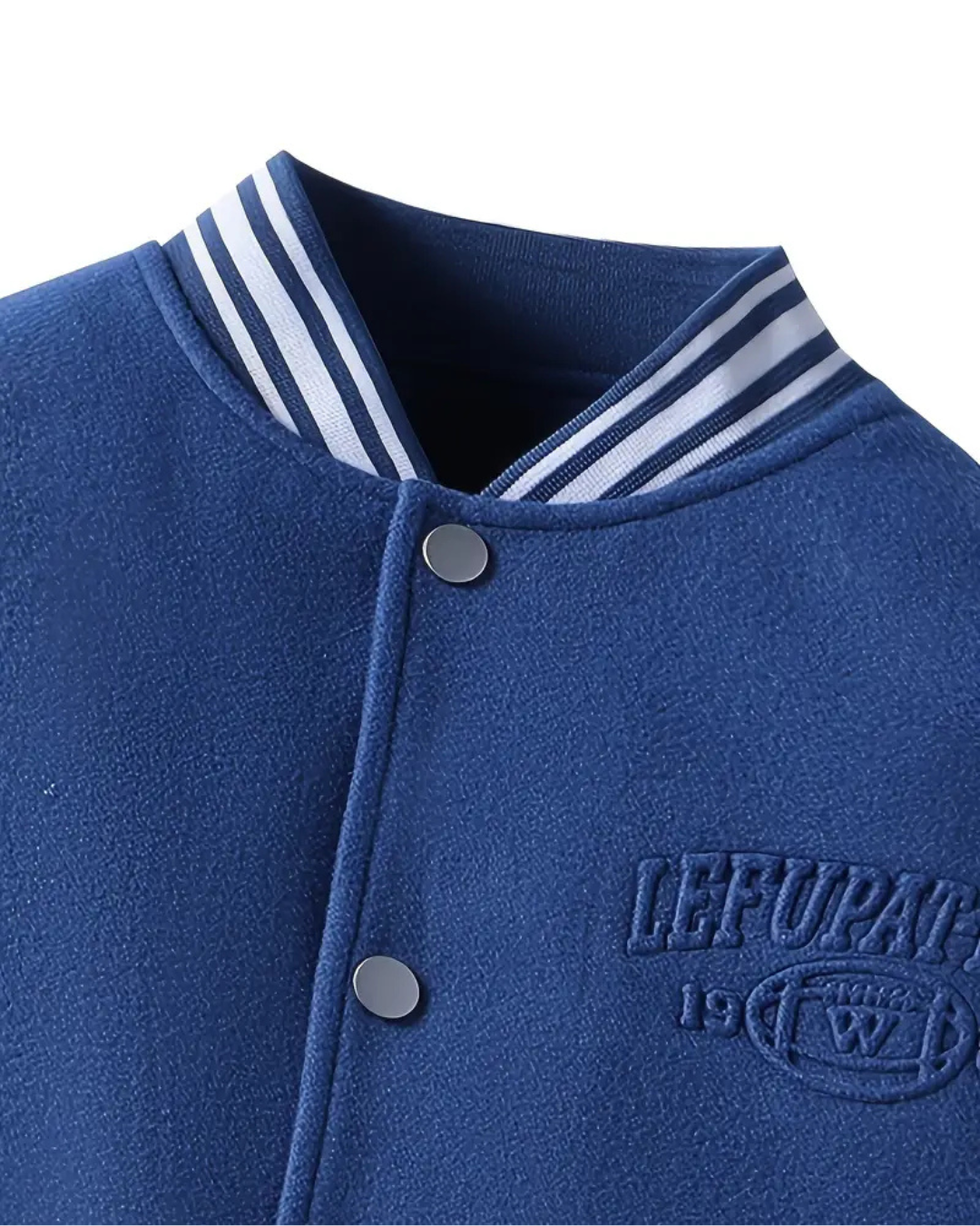 The Signal Jacket — Blue Everyday Varsity with Streetwise Edge