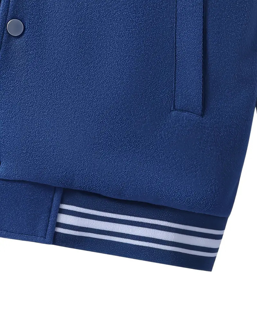 The Signal Jacket — Blue Everyday Varsity with Streetwise Edge