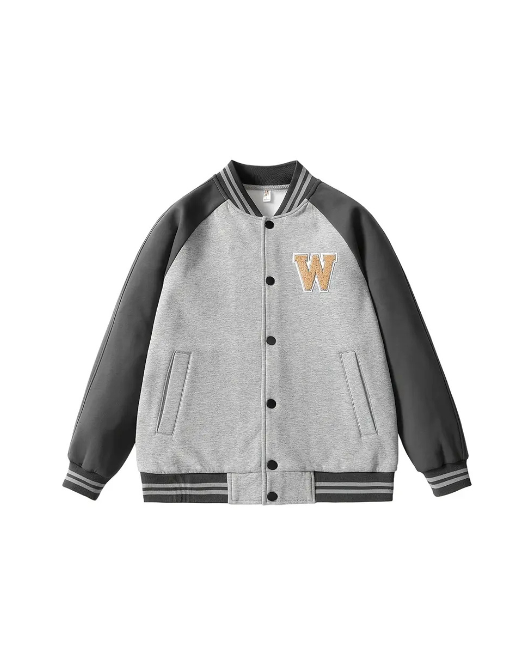 The Echo Varsity — Grey Statement Layers with Everyday Attitude