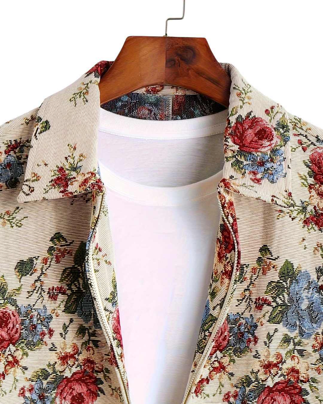 The Grove Zip Jacket — Vintage Floral Meets Urban Ease
