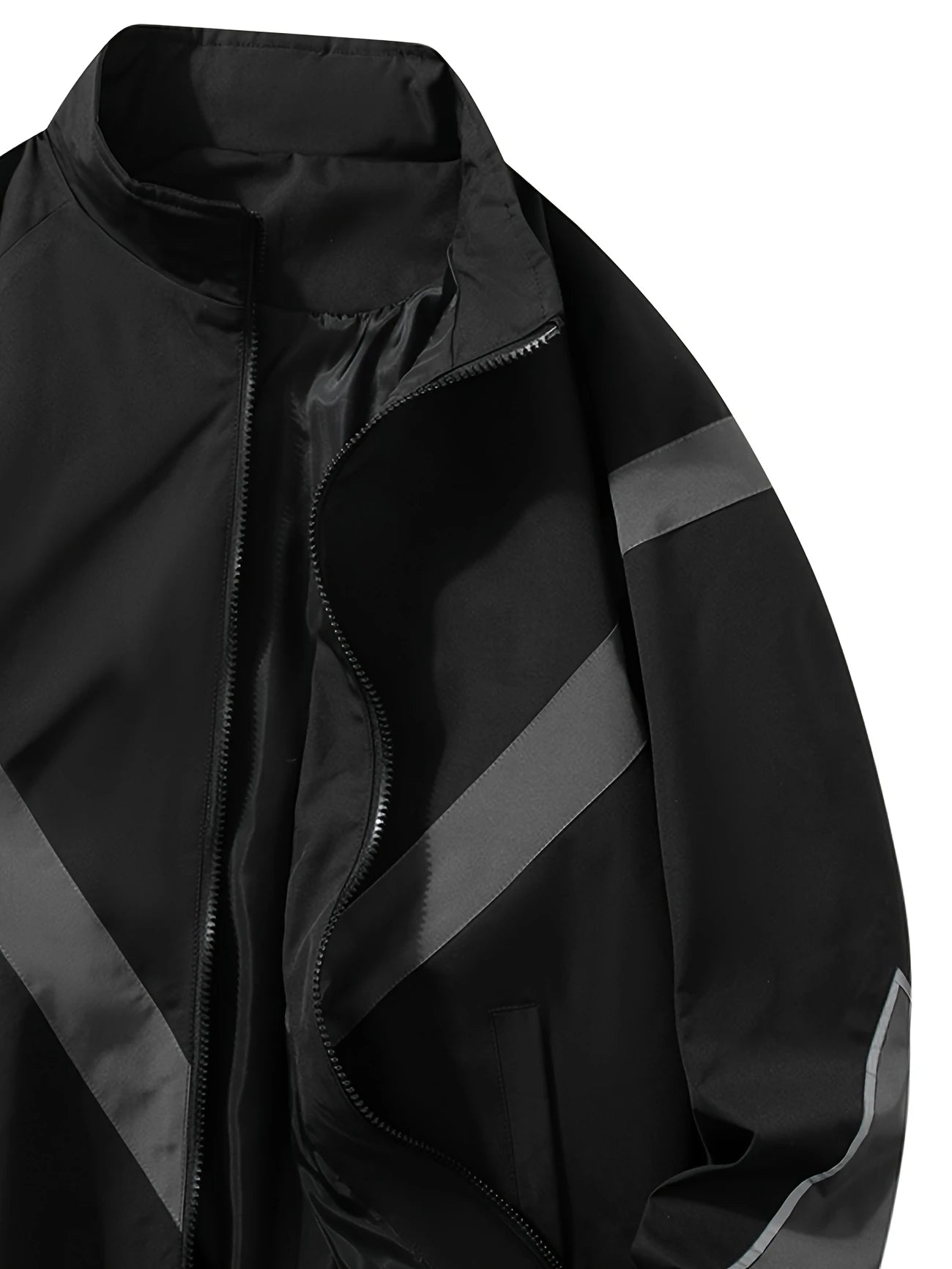 Urban Black Divide Zip Jacket