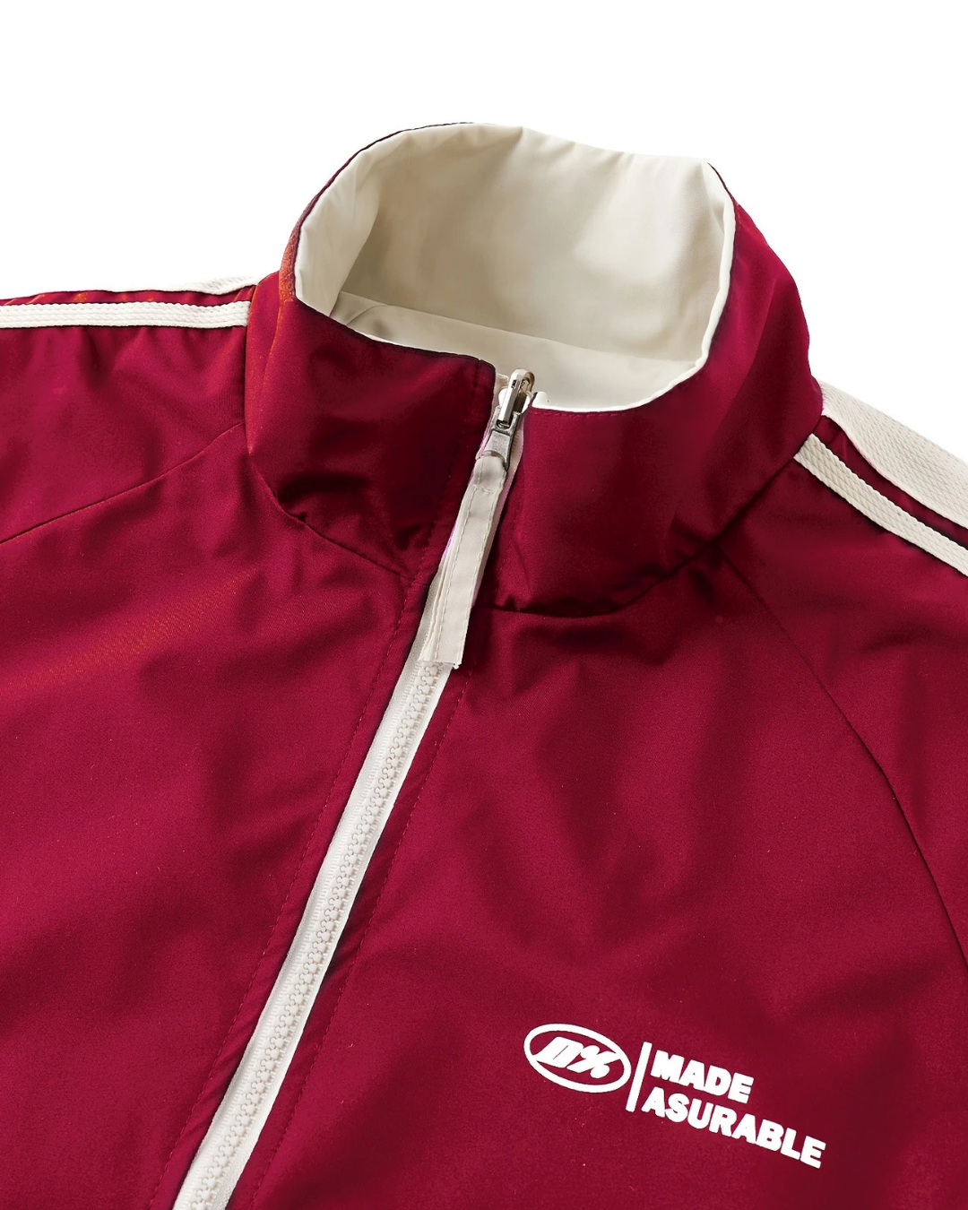 Crimson Rush Retro Track Jacket