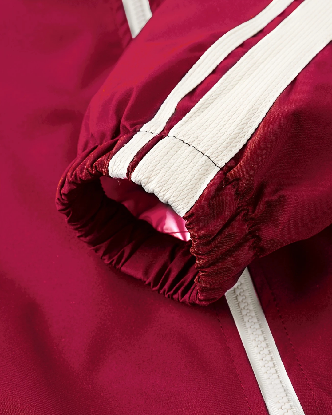 Crimson Rush Retro Track Jacket