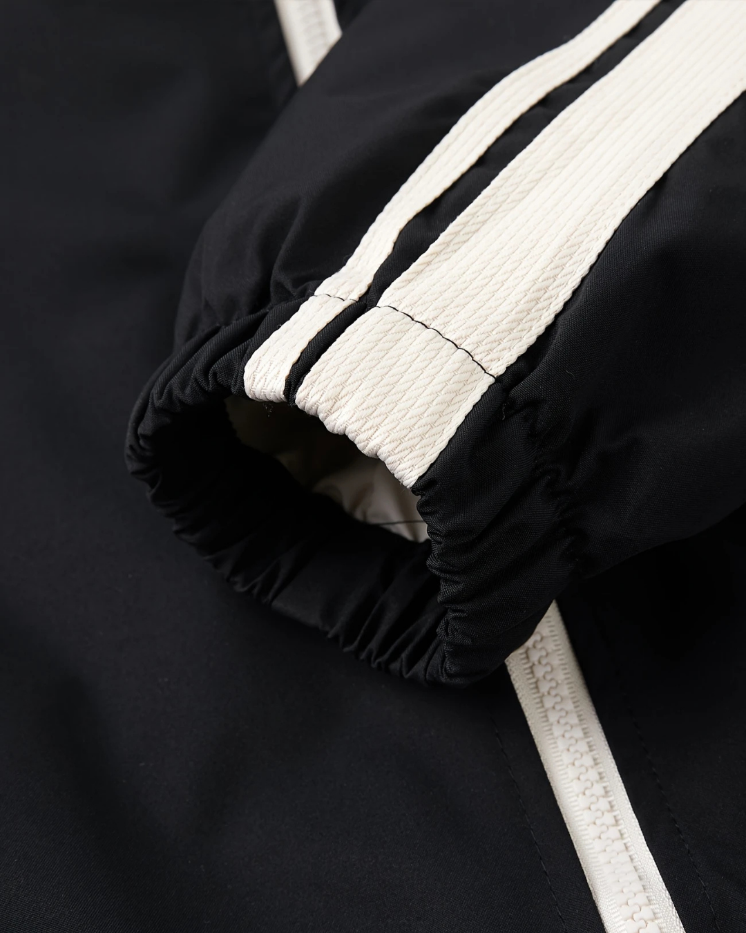 Black Crimson Rush Retro Track Jacket