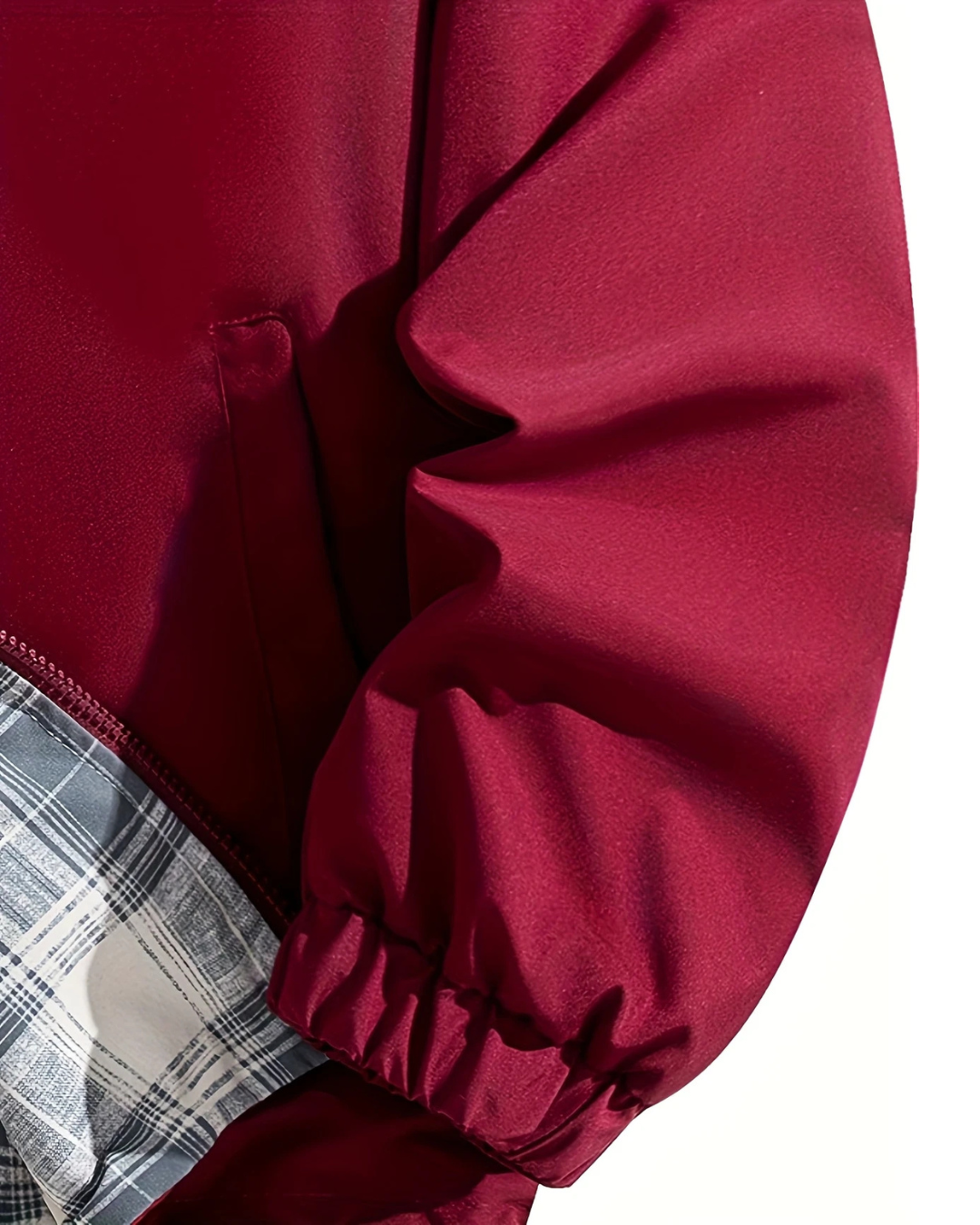 Switch Up Red Reversible Plaid Jacket