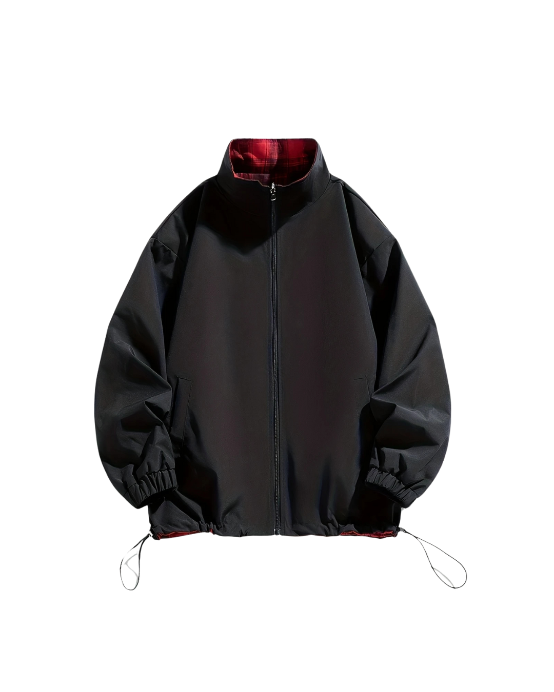 Switch Up Black Reversible Plaid Jacket