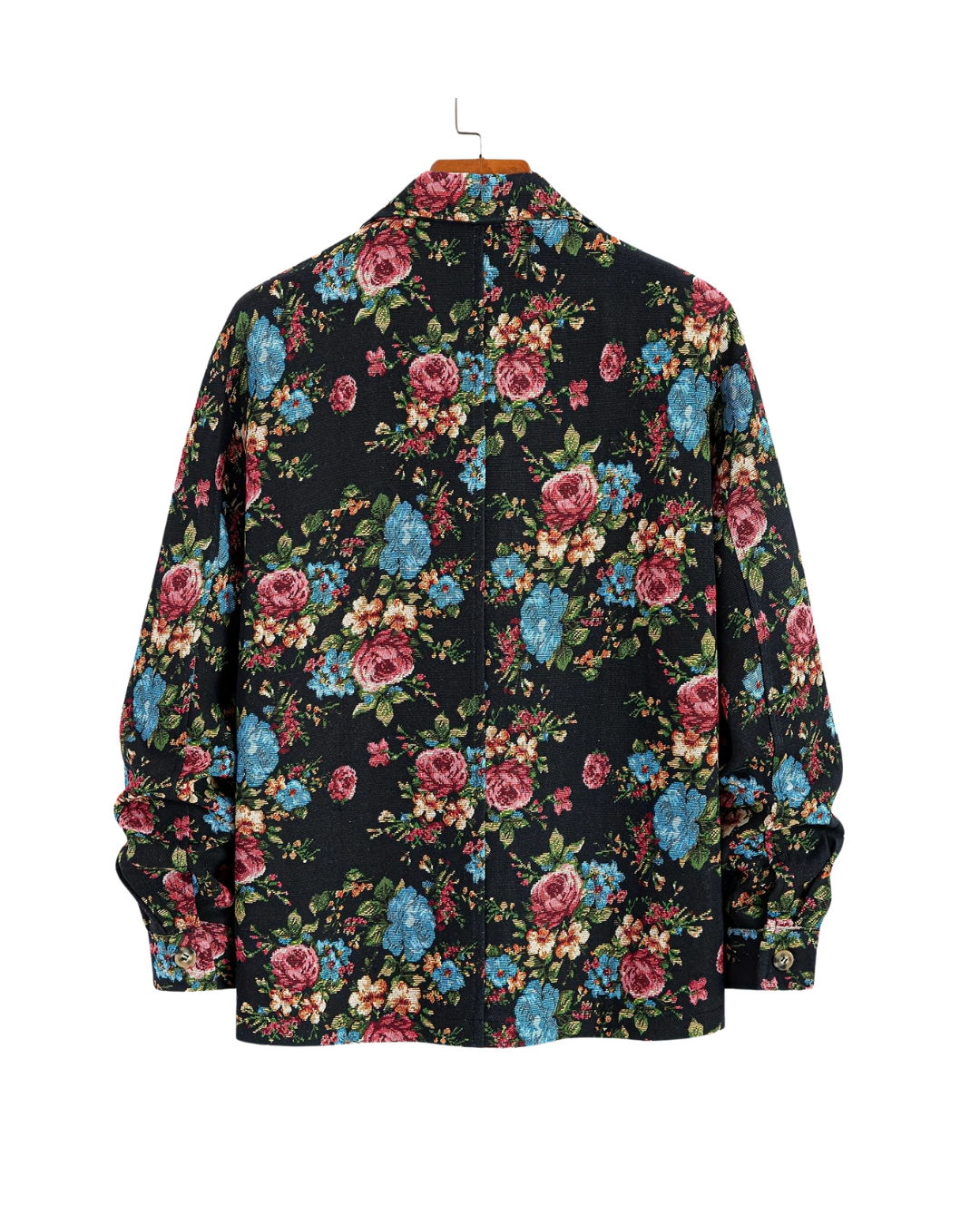 The Black Grove Zip Jacket — Vintage Floral Meets Urban Ease