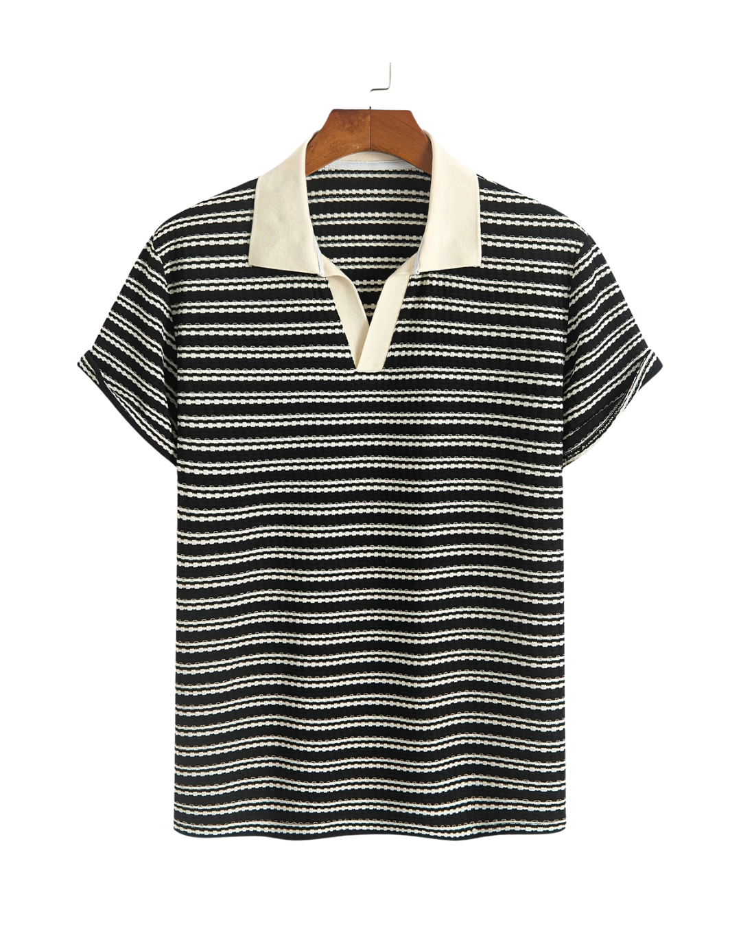 Cove Black Knit Polo