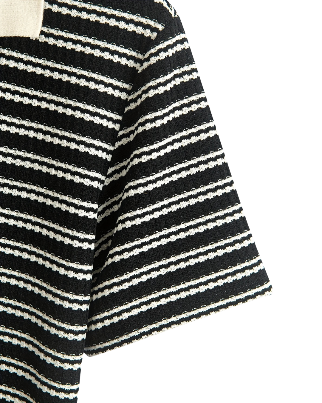 Cove Black Knit Polo