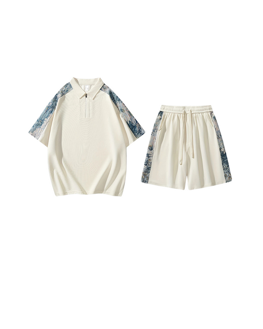Nova White Set Shorts