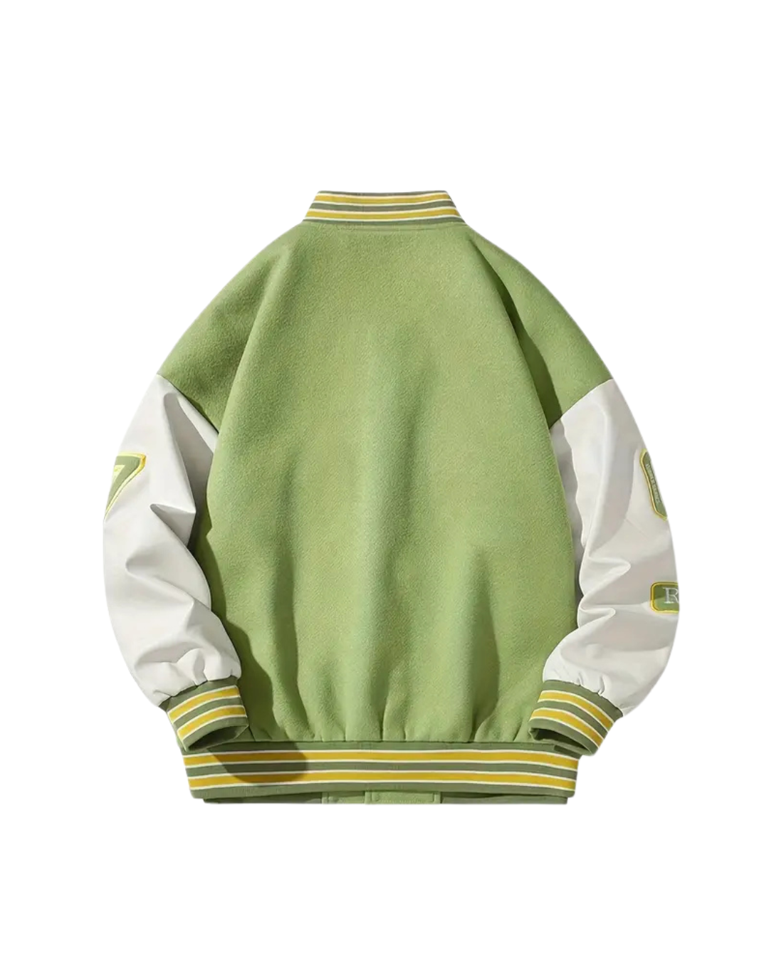 The Axis Jacket — Light Green Classic Varsity Reimagined