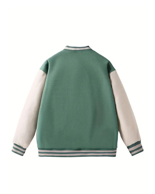 The Rival Jacket — A Green Bold Take on Classic Varsity