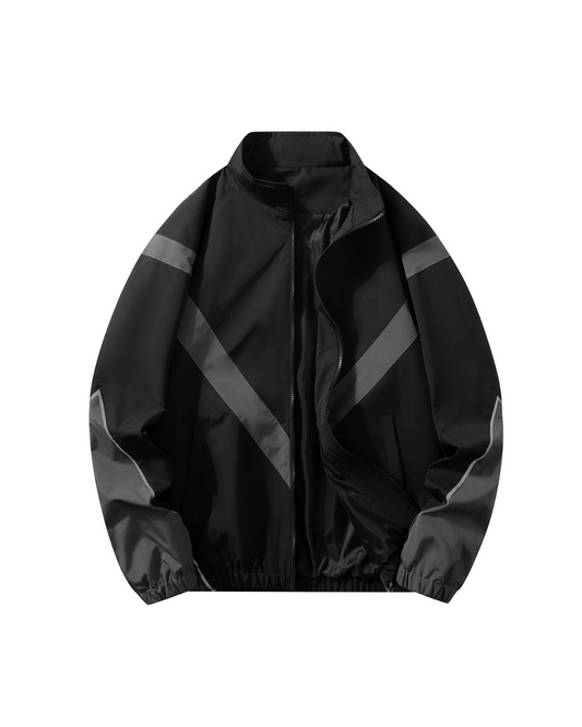Urban Black Divide Zip Jacket