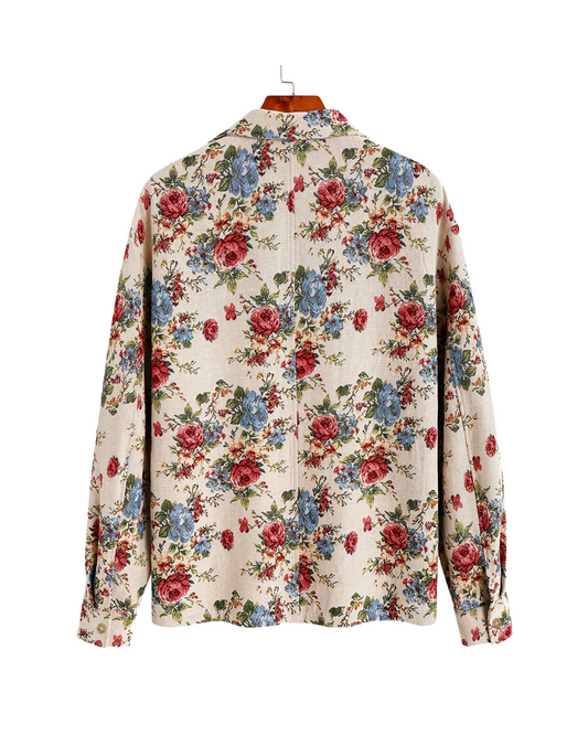The  Grove Zip Jacket — Vintage Floral Meets Urban Ease