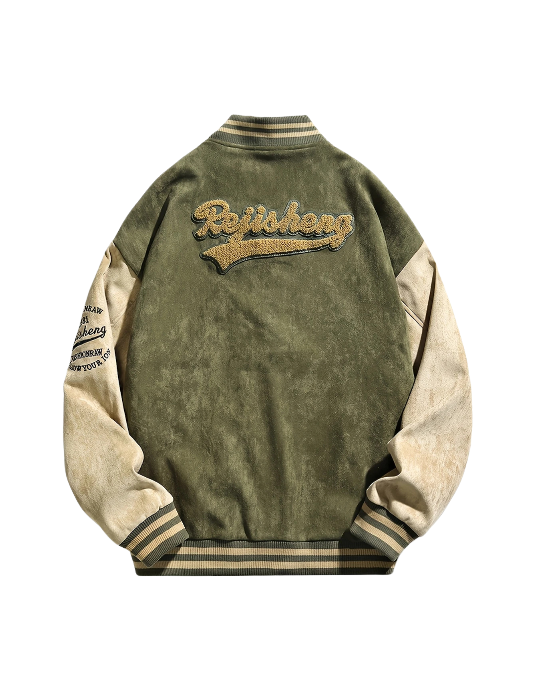 Golden Green Era Varsity Jacket