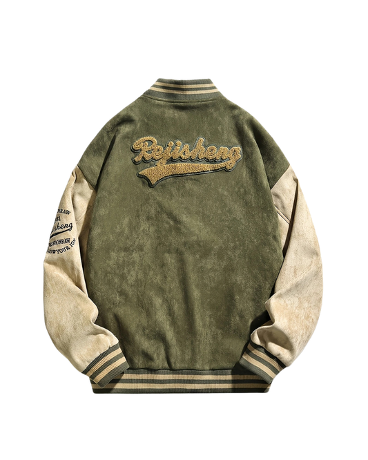Golden Green Era Varsity Jacket