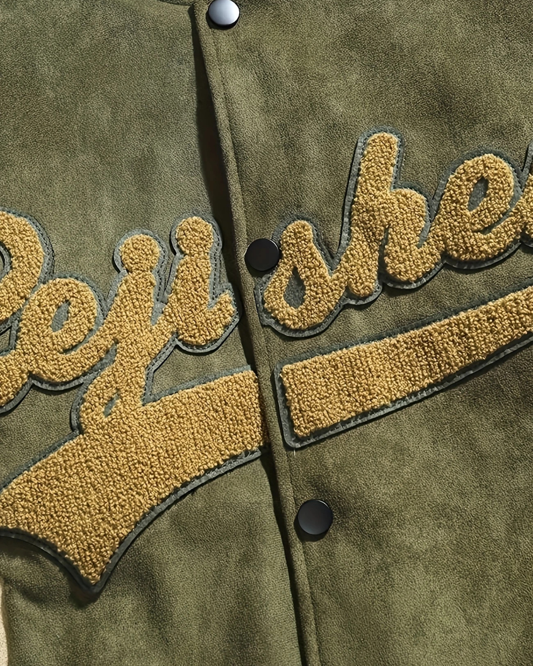 Golden Green Era Varsity Jacket