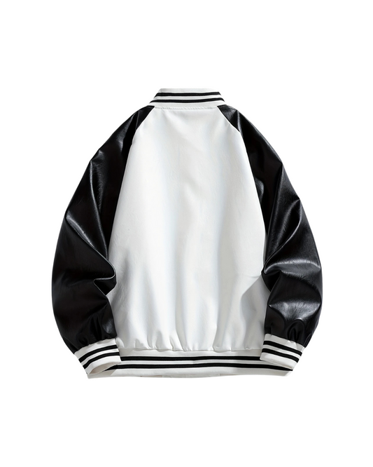 AR White Strike Varsity Jacket