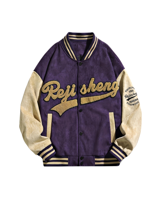 Golden Purple Era Varsity Jacket