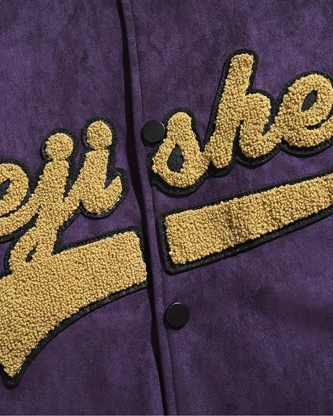 Golden Purple Era Varsity Jacket