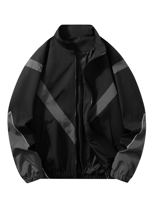 Urban Black Divide Zip Jacket