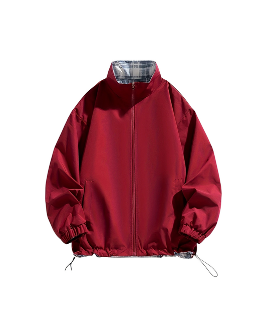 Switch Up Red Reversible Plaid Jacket