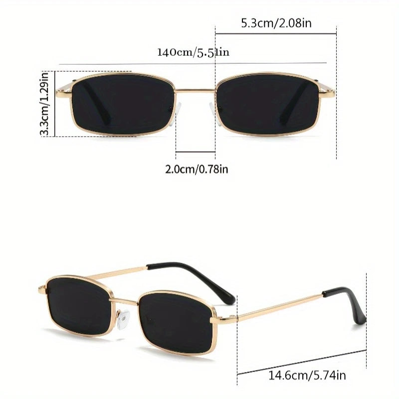 Golden Hour” – Retro-Inspired Gold Frame Sunglasses