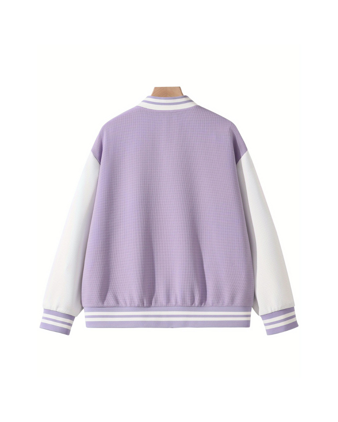 Lightpurple Waffle Varsity Jacket – GENIO LAMODE